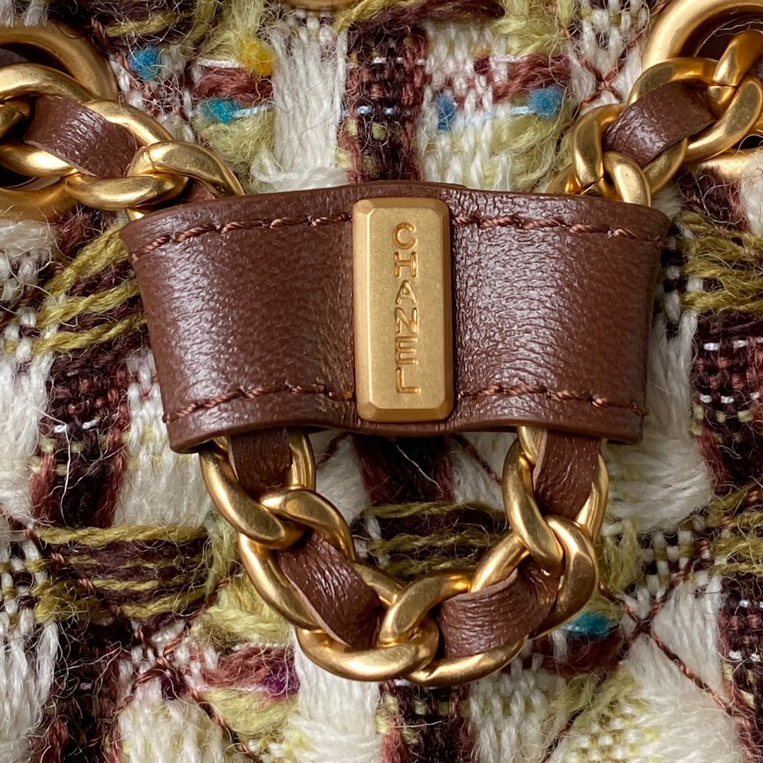 [TOP] CHANEL Backpack 16.5x17x12cm - Brown