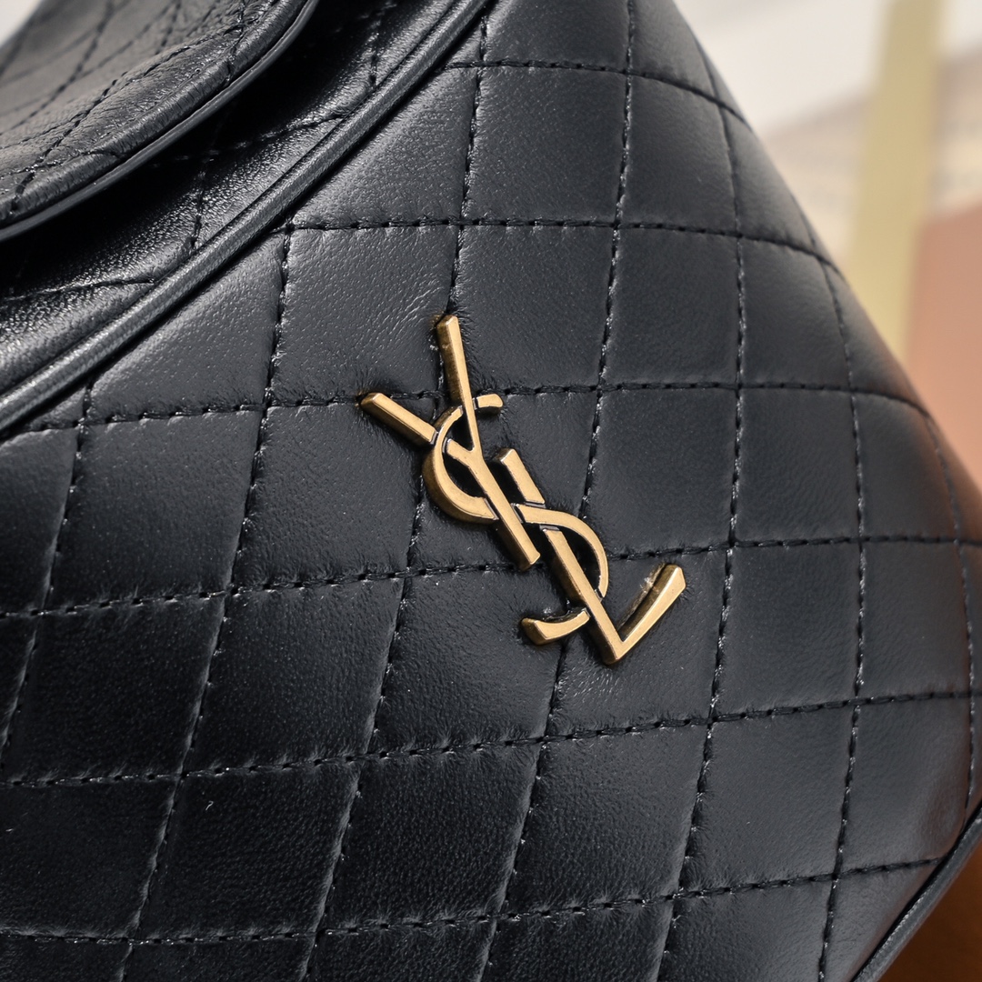 [TOP] Yves Saint Laurent YSL Gaby Bag 19x17x15cm - Black