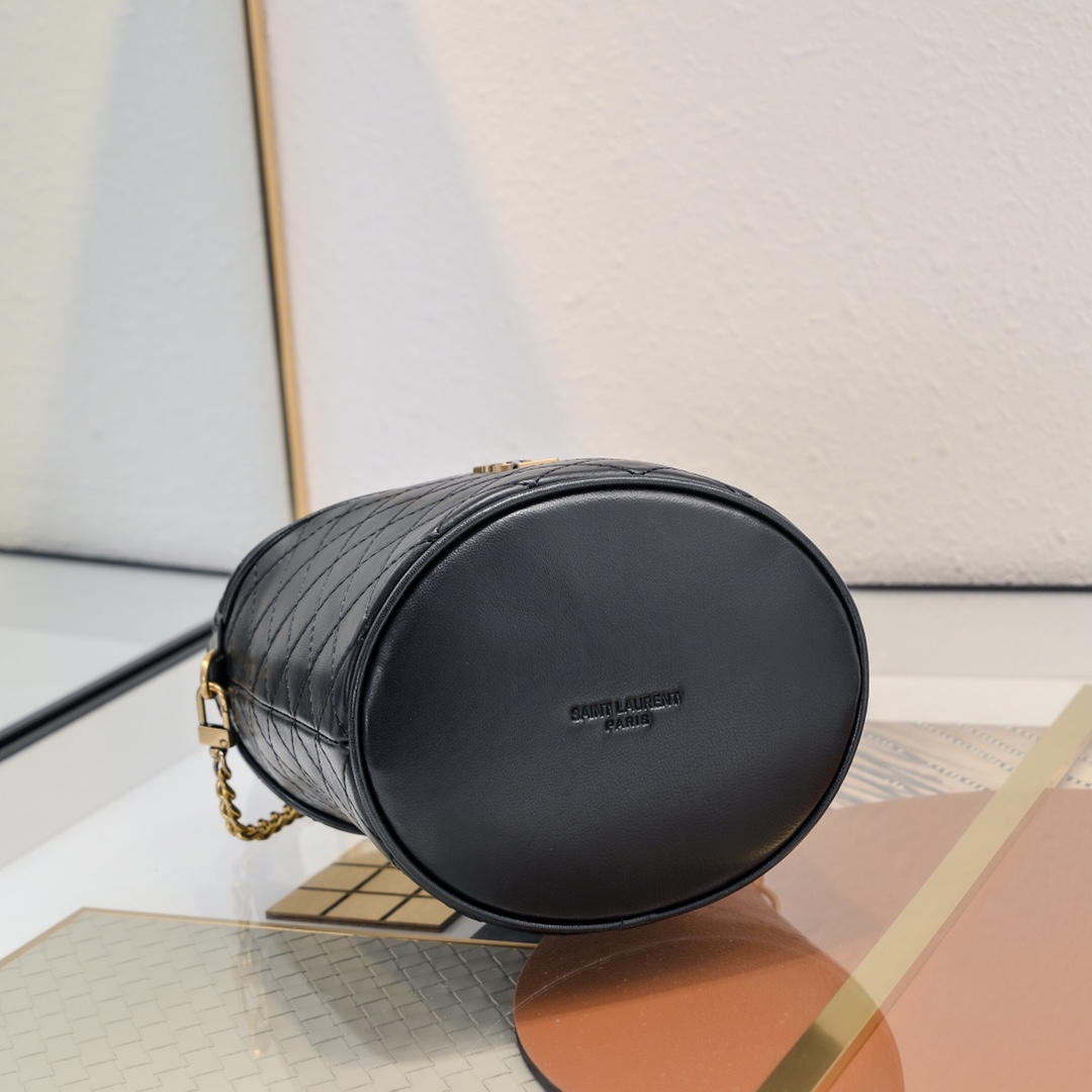 [TOP] Yves Saint Laurent YSL Gaby Bag 19x17x15cm - Black