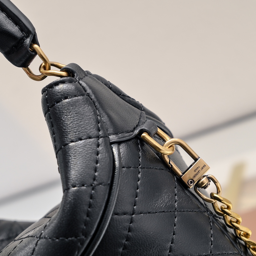 [TOP] Yves Saint Laurent YSL Gaby Bag 19x17x15cm - Black