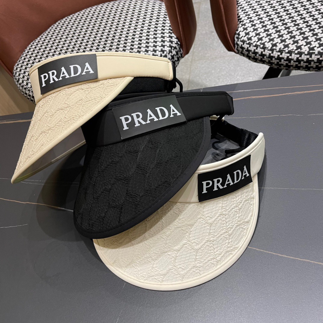 [TOP] PRADA Sunscreen Hat - 3 Color