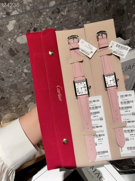 [TOP] Cartier Watch - Pink