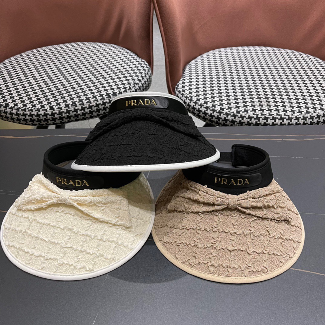 [TOP] PRADA Sunscreen Hat - 3 Color