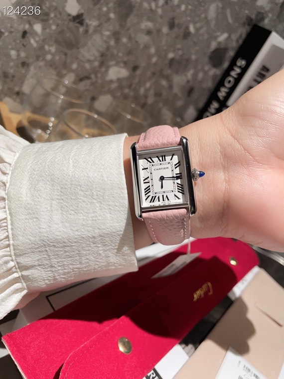[TOP] Cartier Watch - Pink