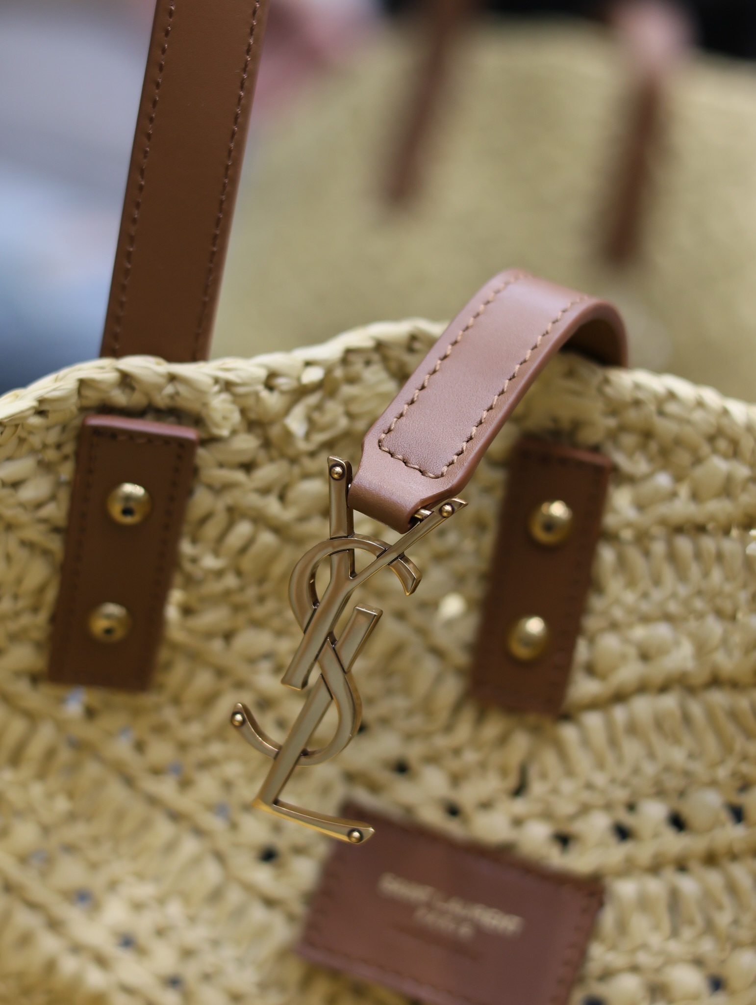 [TOP] Yves Saint Laurent YSL PANIER Bag 38x20x21cm - Brown