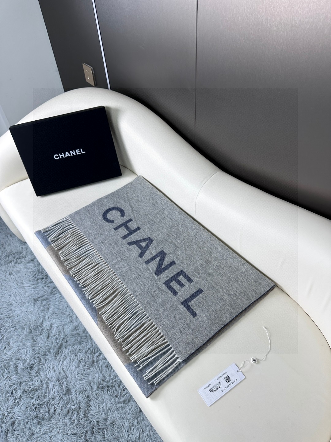 [TOP] CHANEL Cashmere Scarf 70 x 180 cm