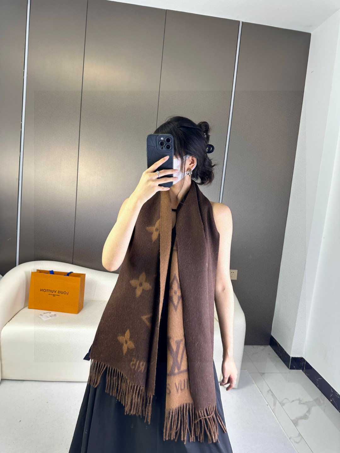 [TOP] Louis Vuitton Cashmere Scarf 190x45 cm-7 Colors