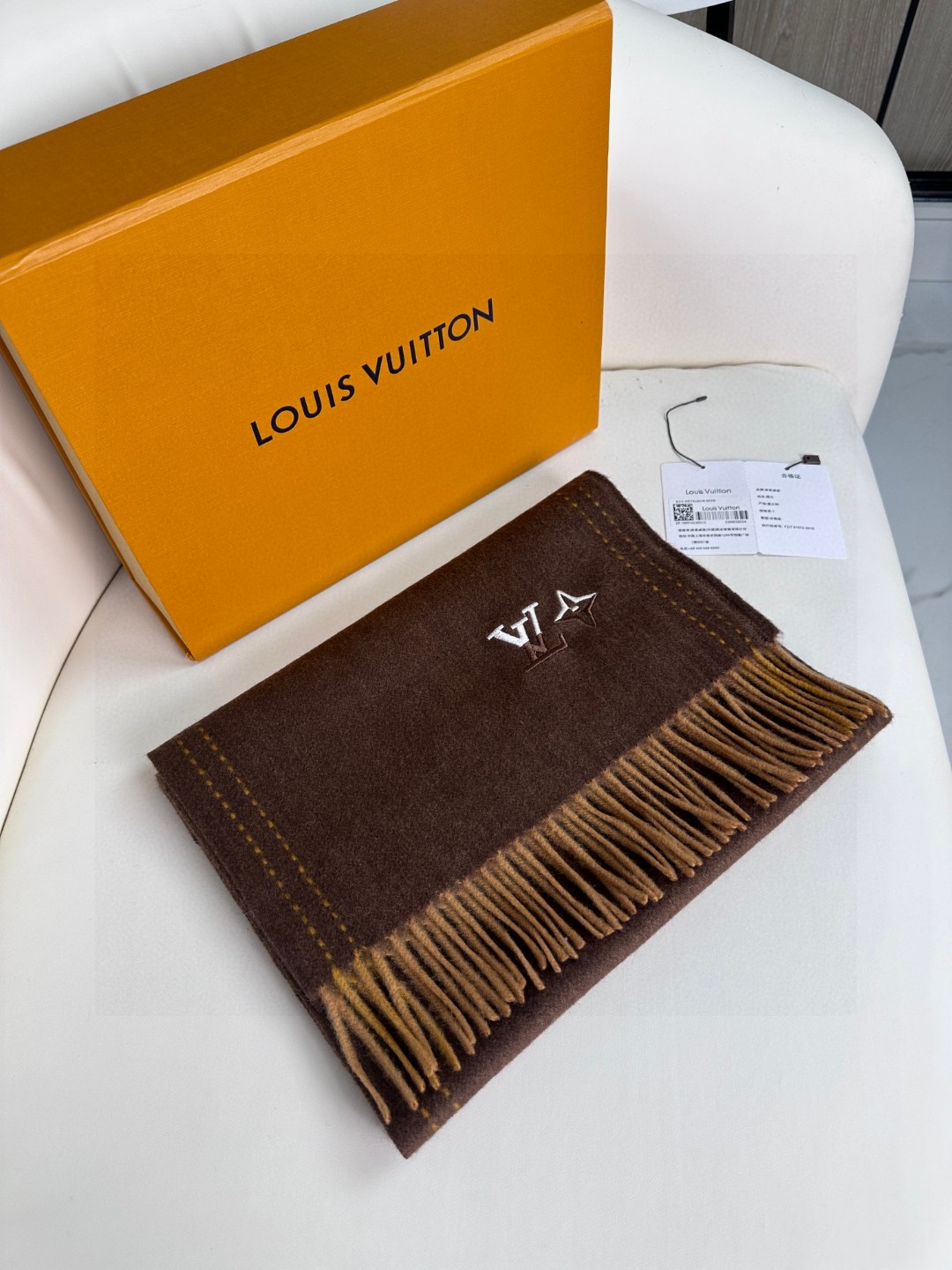 [TOP] Louis Vuitton Cashmere Scarf 180x30 cm-3 Colors