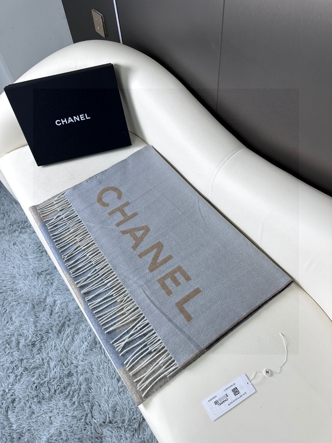 [TOP] CHANEL Cashmere Scarf 70 x 180 cm