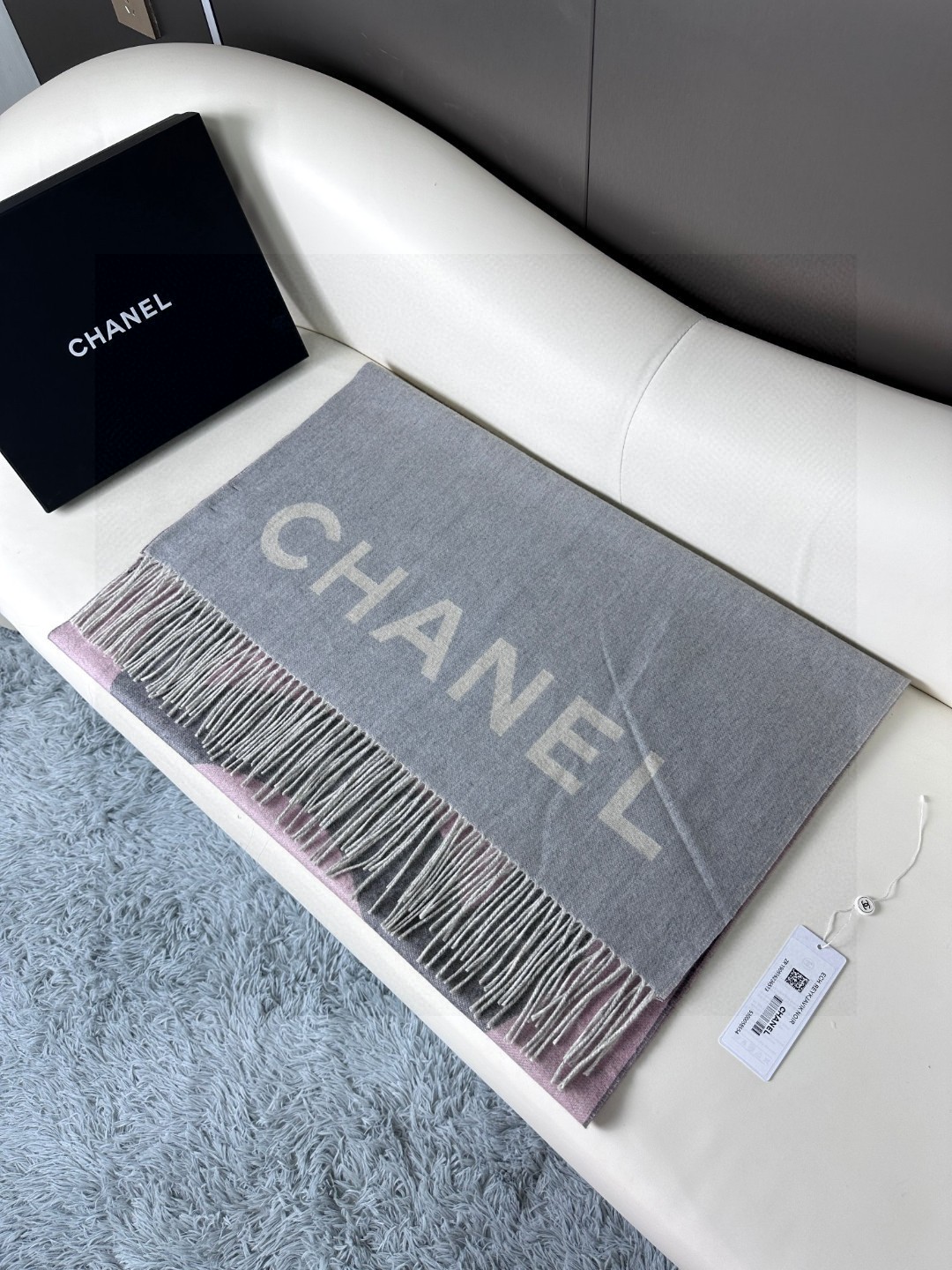 [TOP] CHANEL Cashmere Scarf 70 x 180 cm