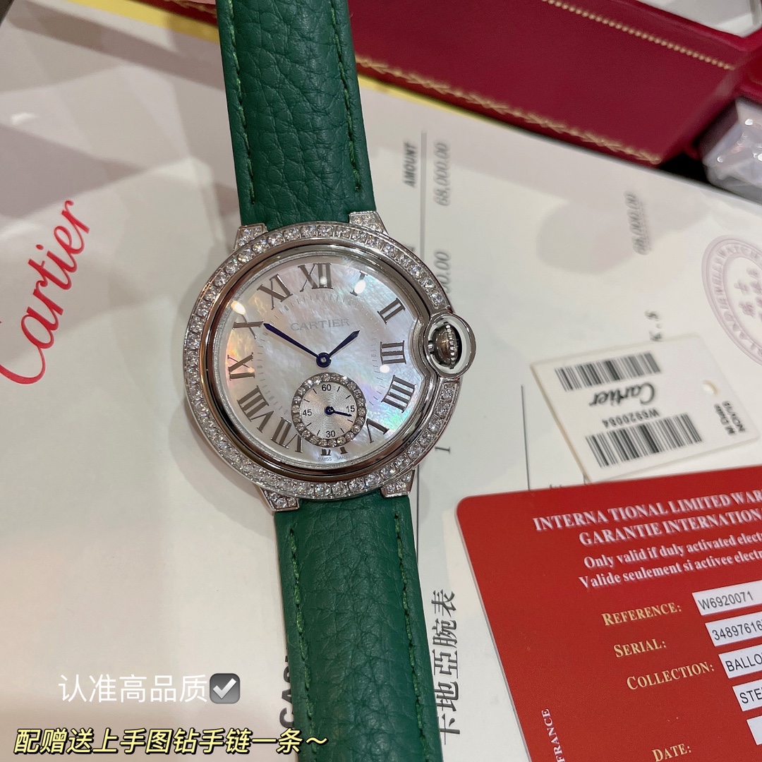 [TOP] Cartier Ballon Bleu de Watch 36mm - 2 Color