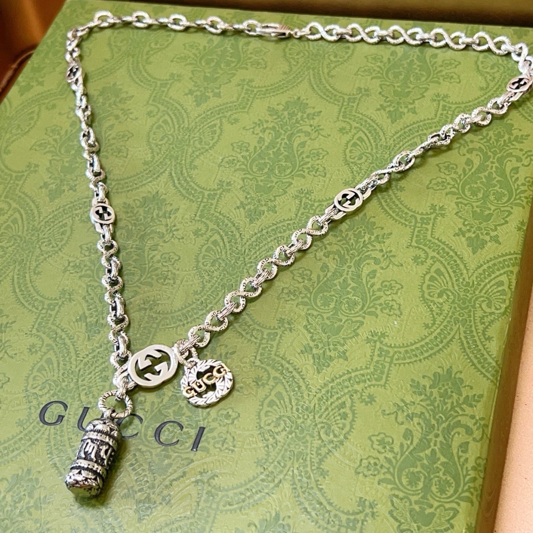 [TOP] GUCCI Anger Forest GG Necklace