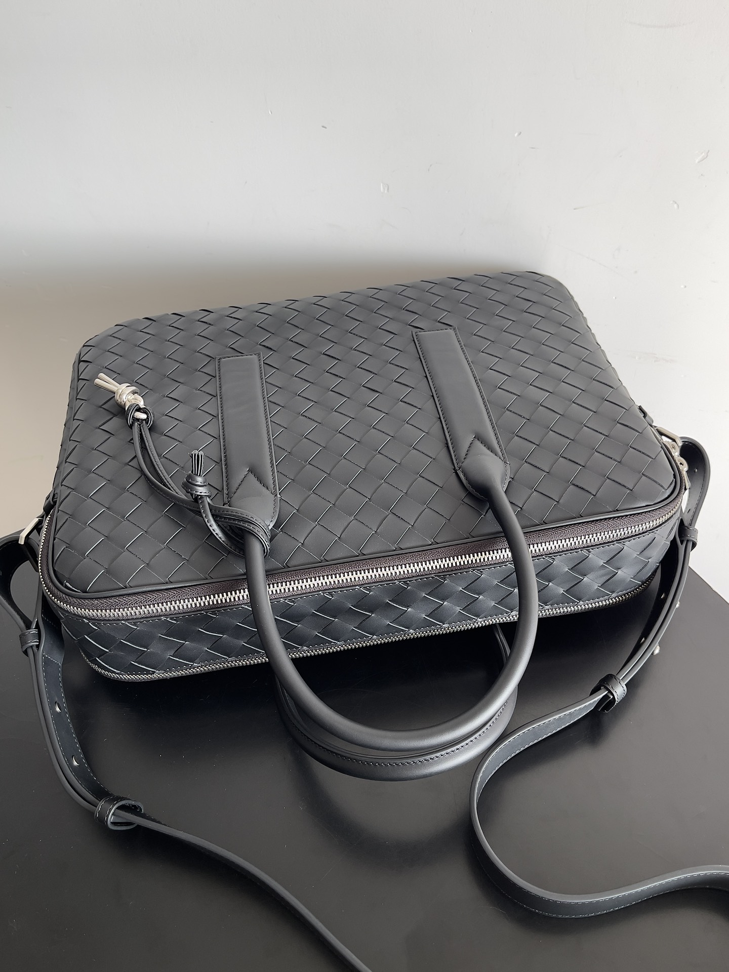 [TOP] Bottega Veneta Dual Purpose Large Briefcase That Can Be Carried And Carried - Black