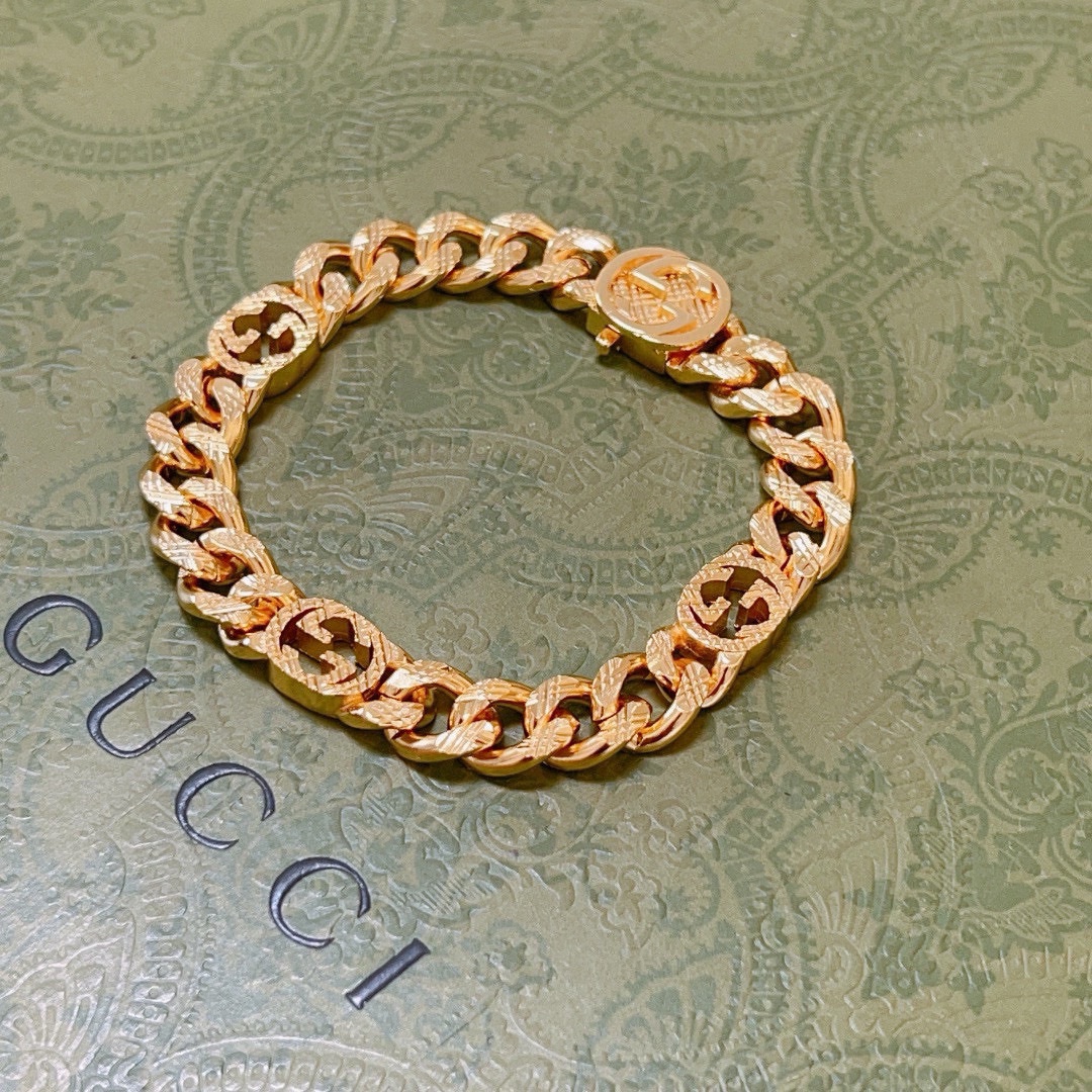 [TOP] GUCCI Men's/Women's Bracelet - Gold