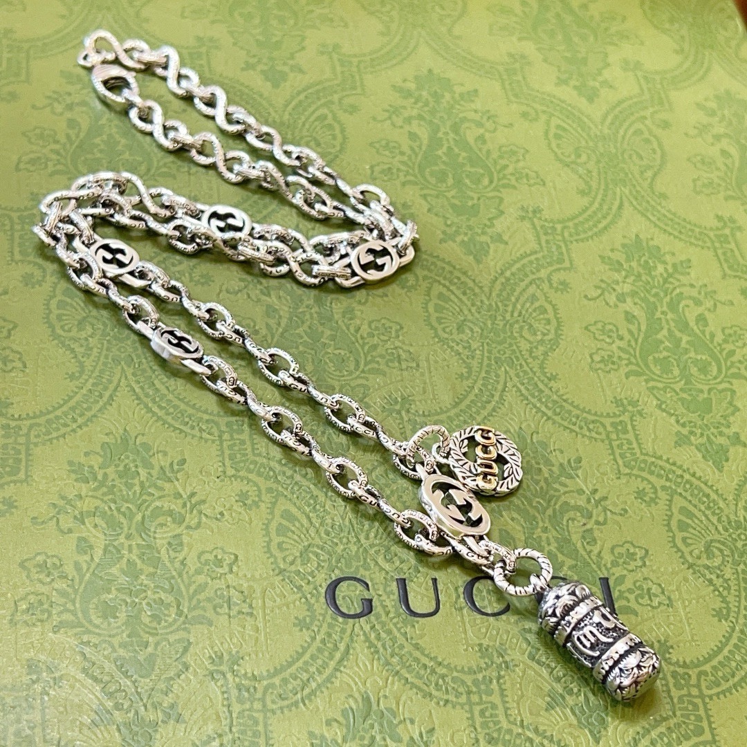 [TOP] GUCCI Anger Forest GG Necklace