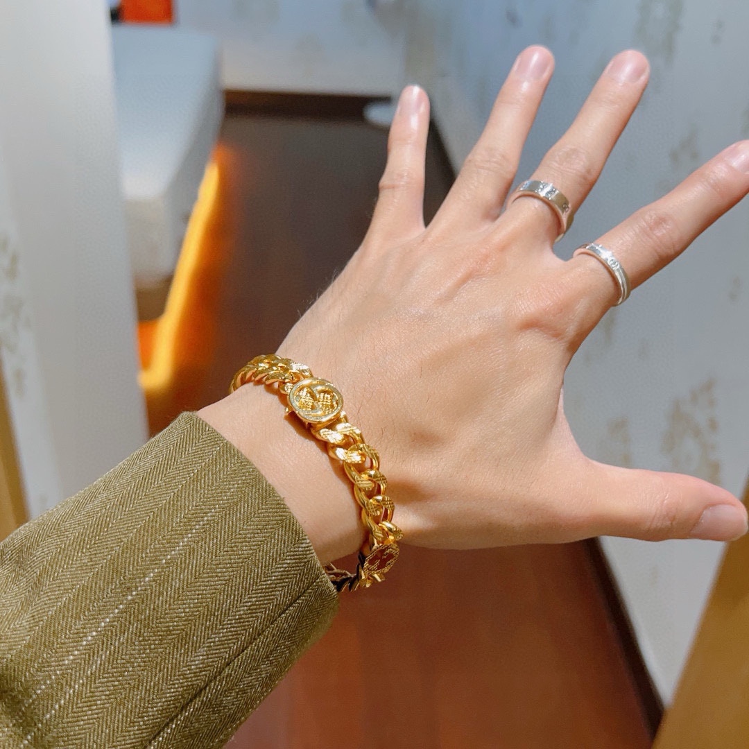 [TOP] GUCCI Men's/Women's Bracelet - Gold