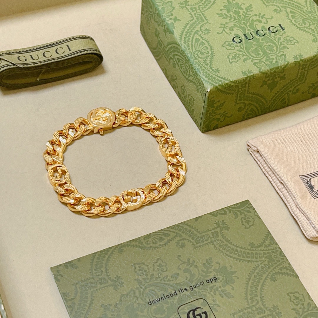 [TOP] GUCCI Men's/Women's Bracelet - Gold