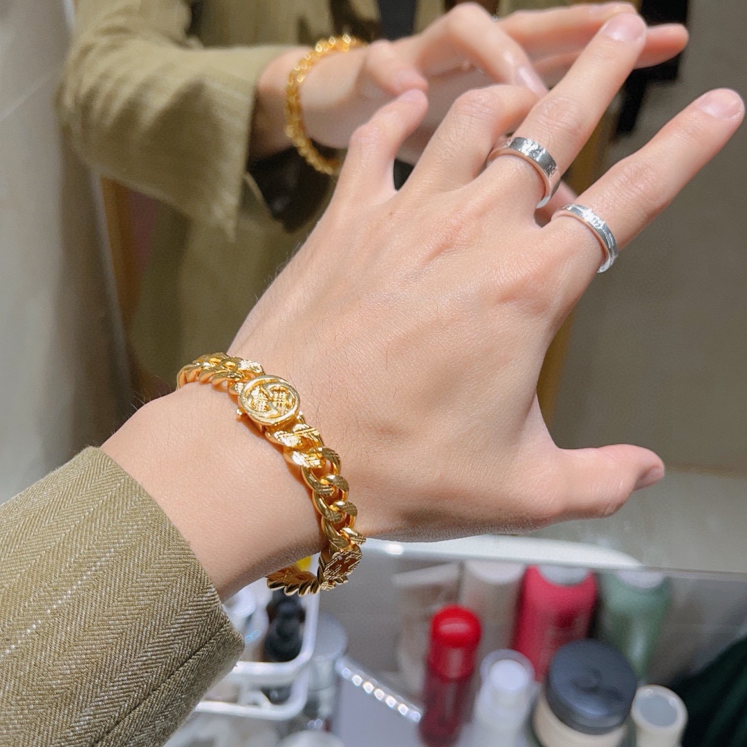 [TOP] GUCCI Men's/Women's Bracelet - Gold