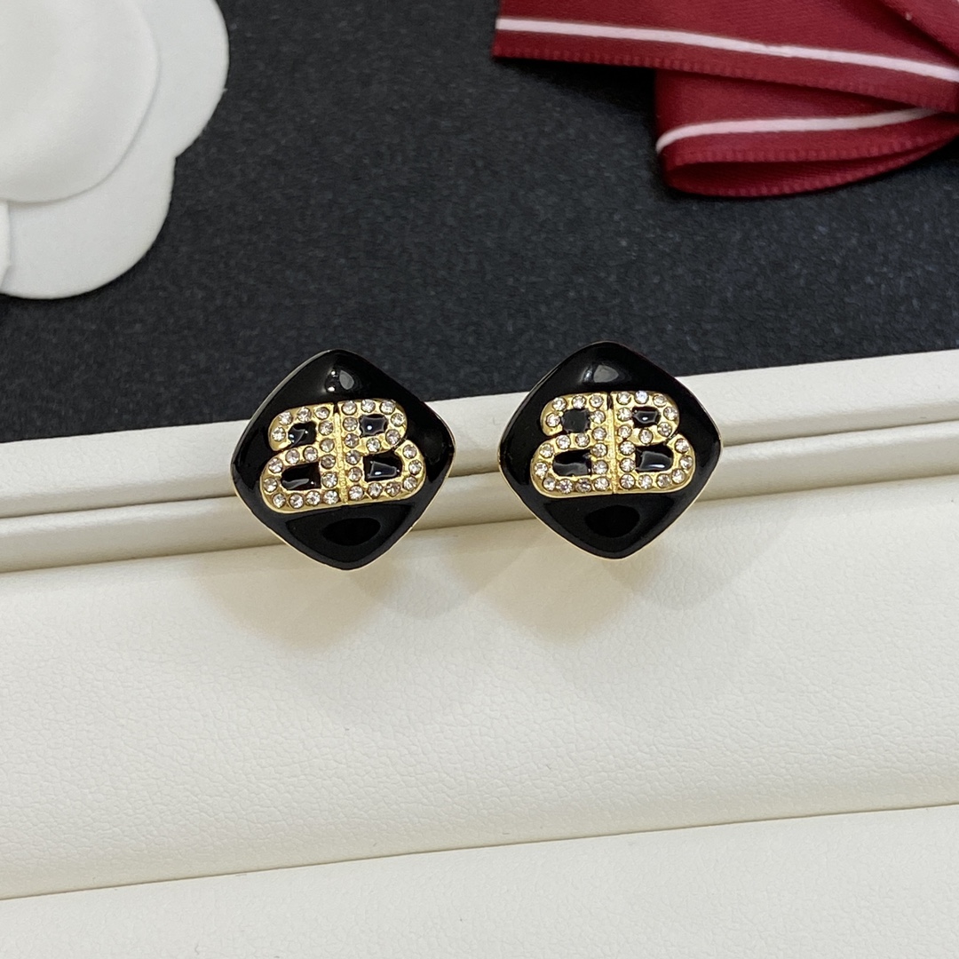 [TOP] BALENCIAGA BB Earrings-4 Colors