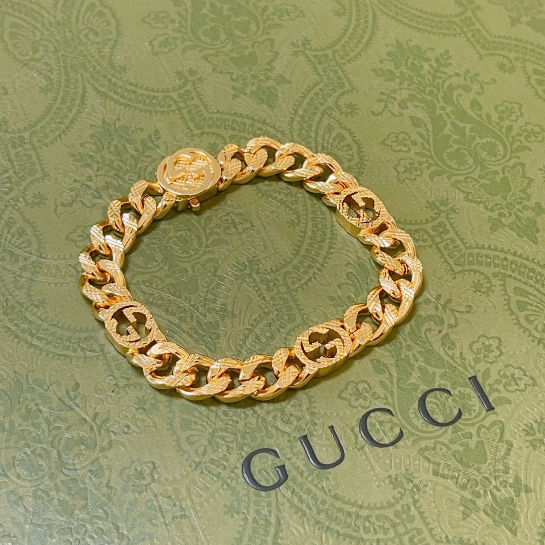 [TOP] GUCCI Men's/Women's Bracelet - Gold