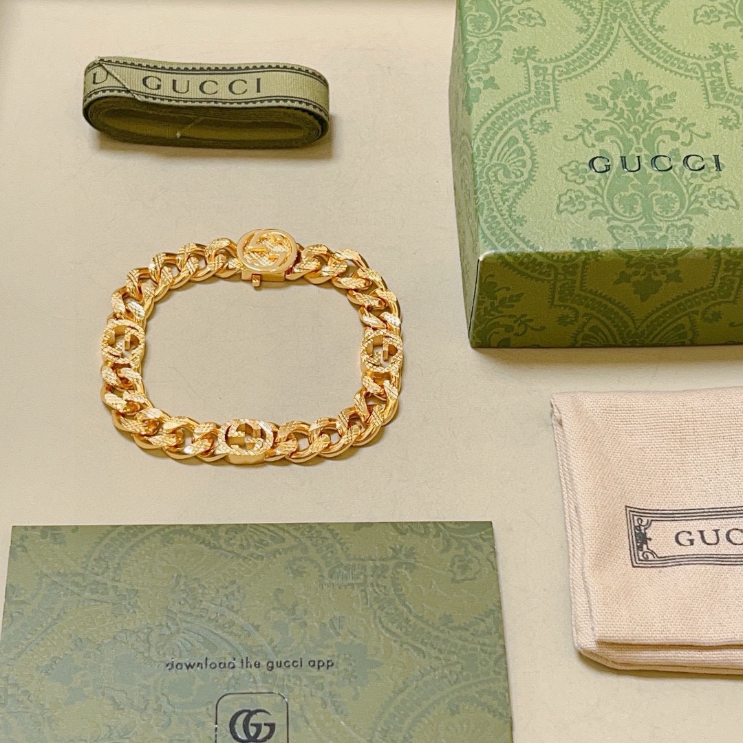 [TOP] GUCCI Men's/Women's Bracelet - Gold