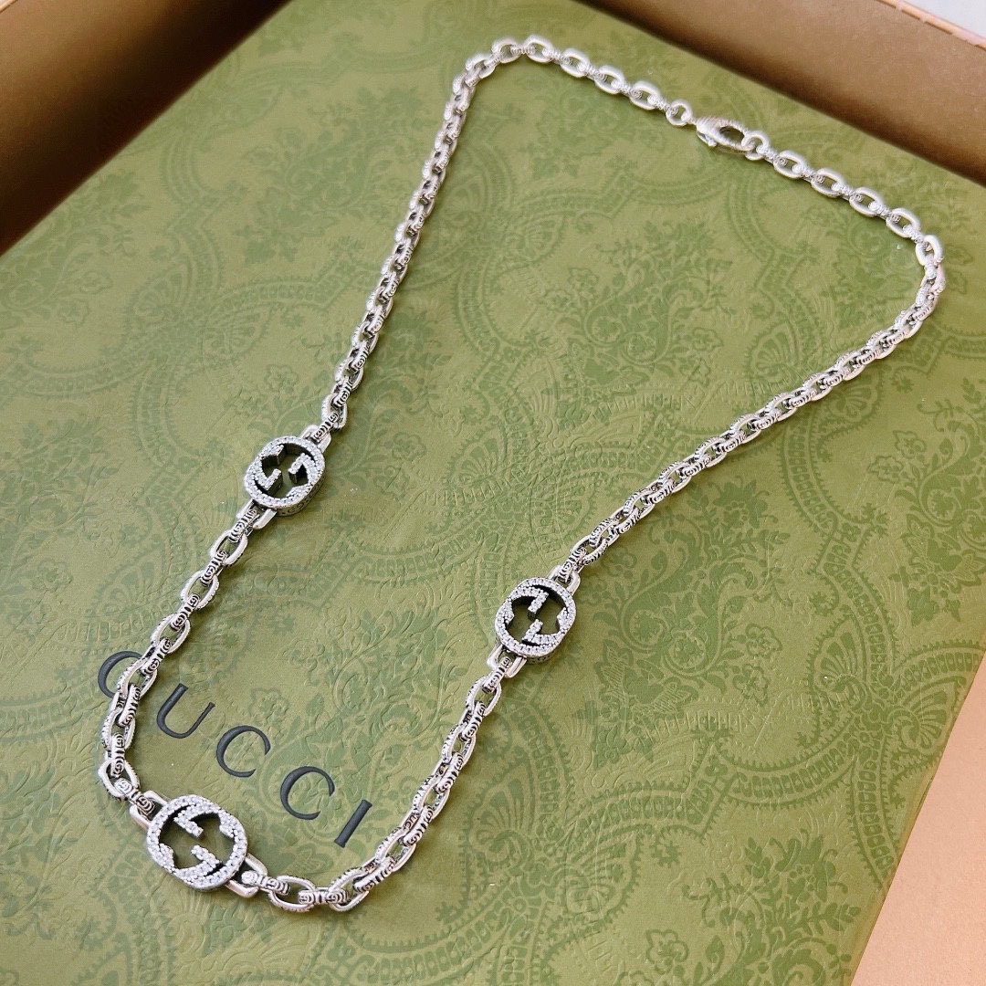 [TOP] GUCCI Anger Forest GG Necklace