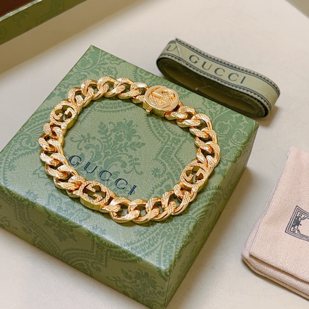 [TOP] GUCCI Men's/Women's Bracelet - Gold
