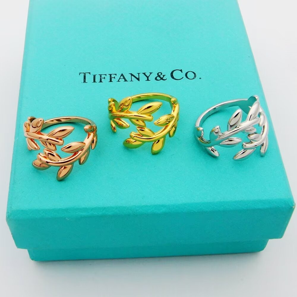 [TOP] Tiffany and Co. Olive Leaf Ring-3 Colors