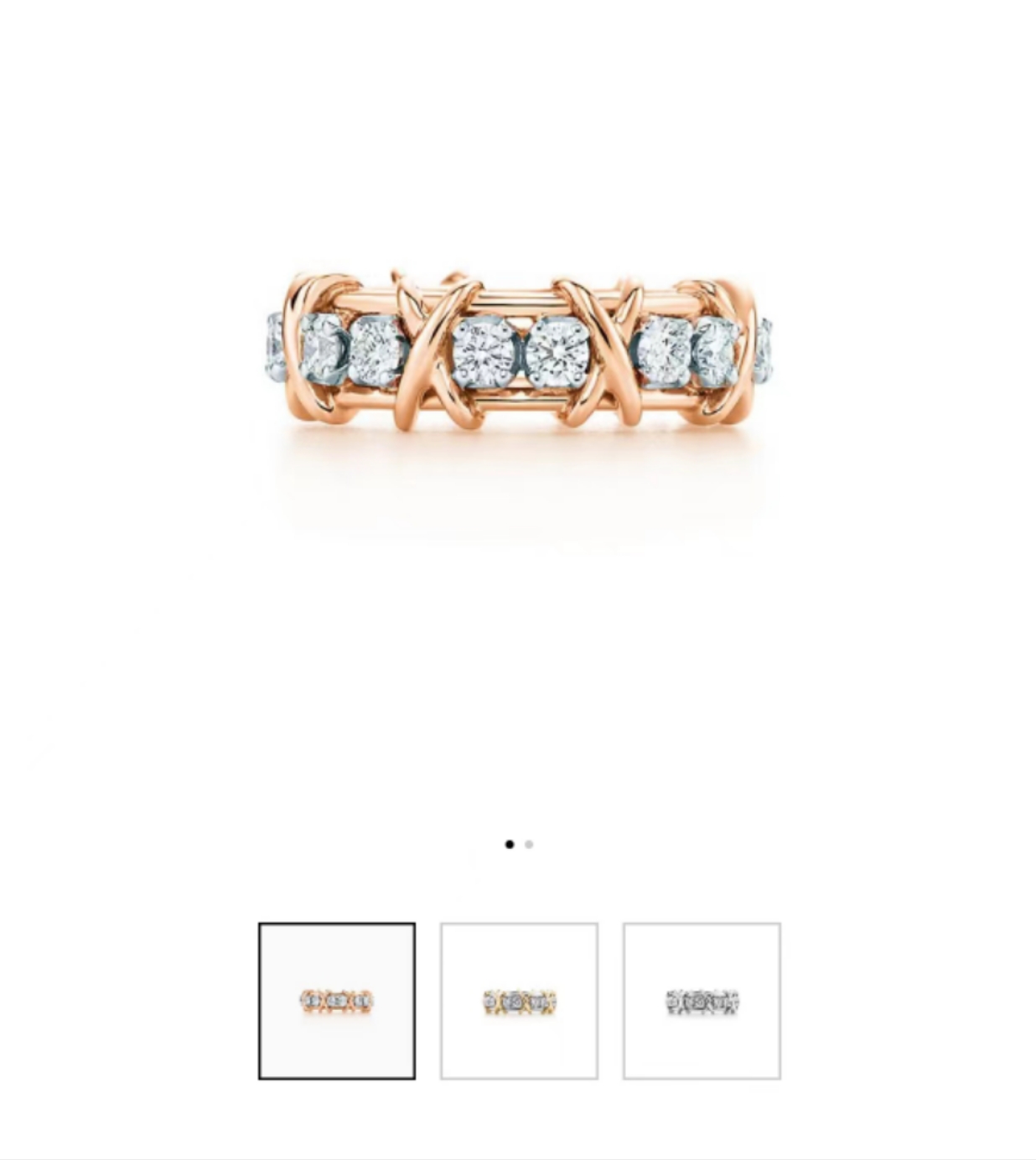 [TOP] Tiffany and Co. Sixteen Stone Ring-3 Colors