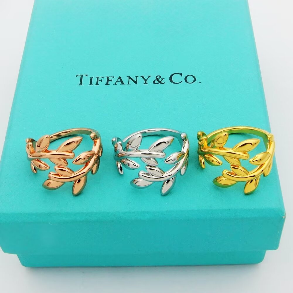 [TOP] Tiffany and Co. Olive Leaf Ring-3 Colors