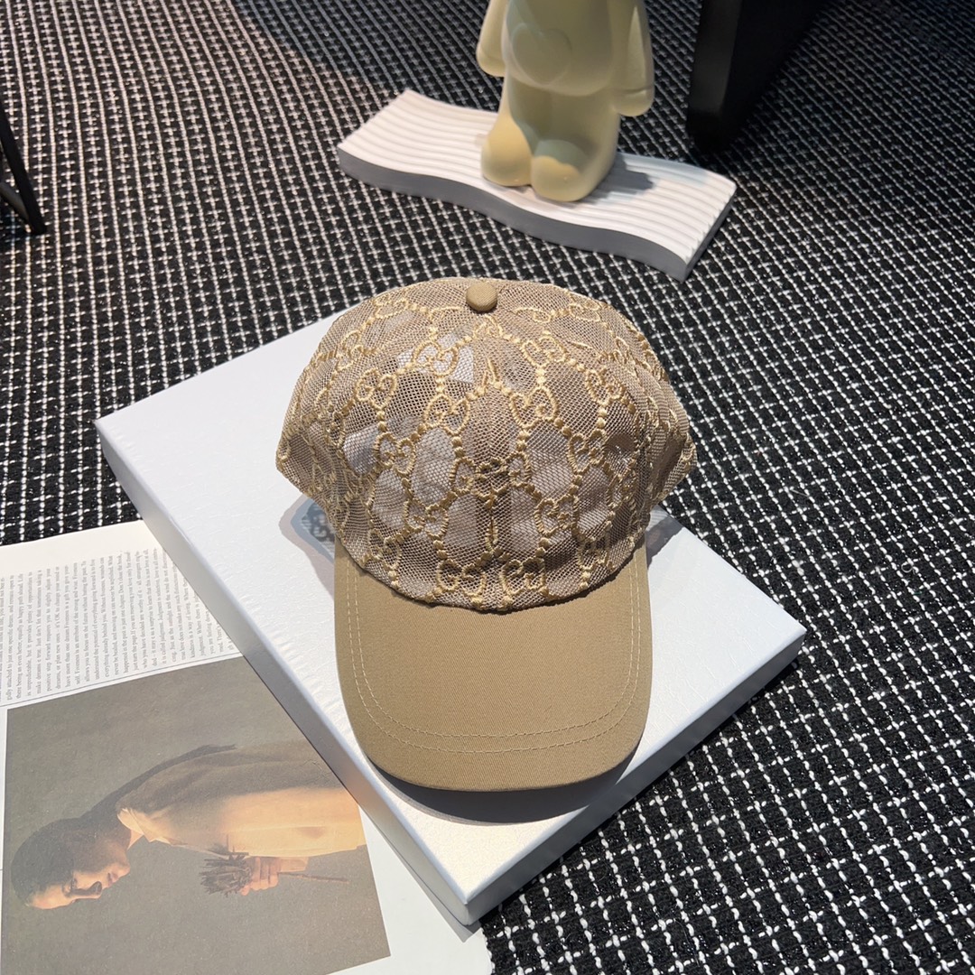 [TOP] GUCCI Peaked Cap - 2 Colors