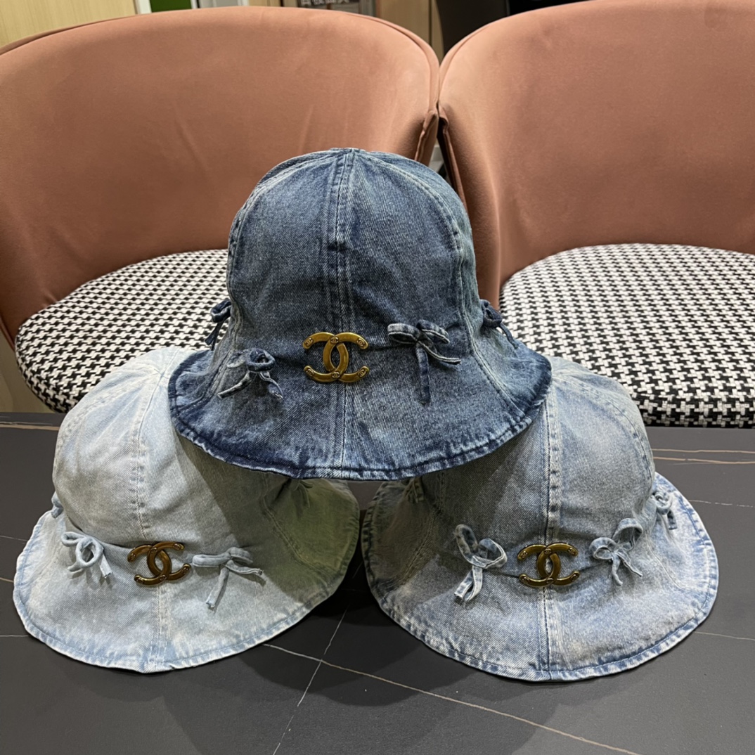 [TOP] CHANEL Cowboy Fisherman Hat - 3 Colour