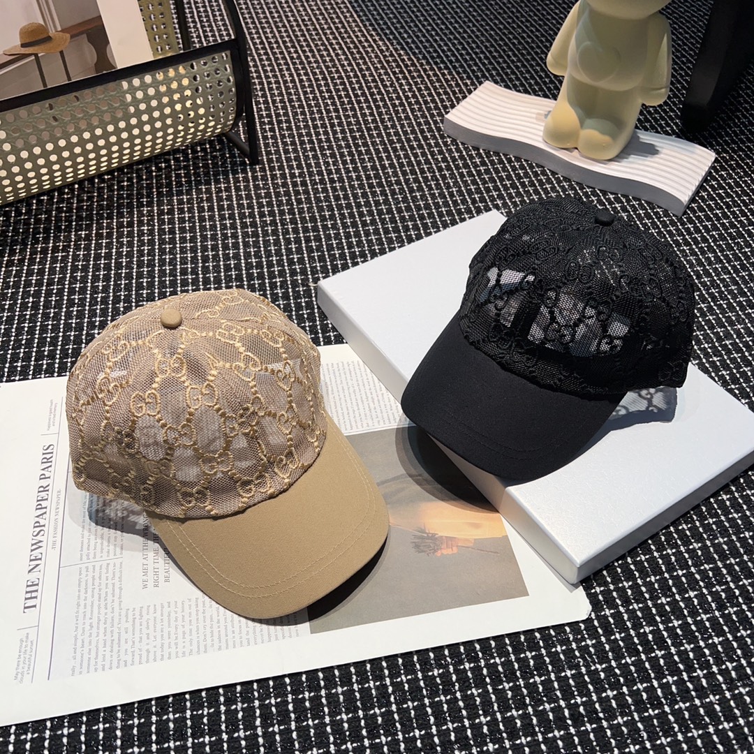 [TOP] GUCCI Peaked Cap - 2 Colors