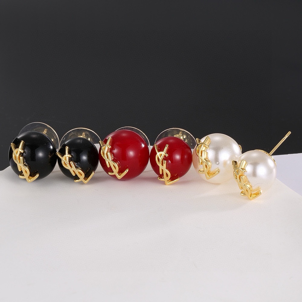 [TOP] Yves Saint Laurent YSL Pearl Earrings - 3 Colors