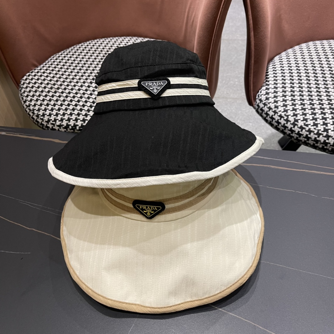 [TOP] PRADA Sunscreen Fisherman's Hat - 2 Colors