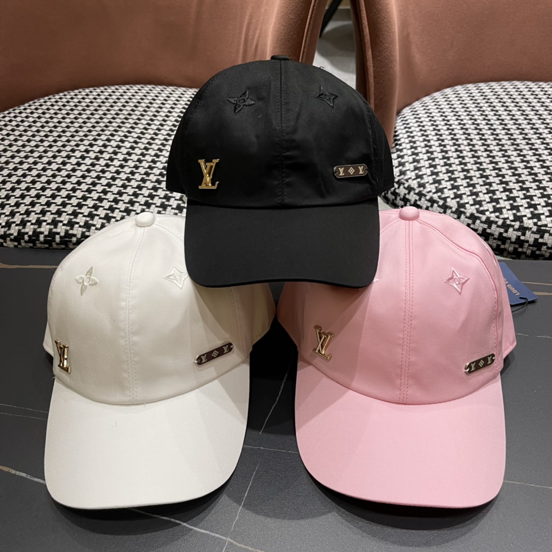 [TOP] Louis Vuitton LV Baseball Cap - 3 Colors