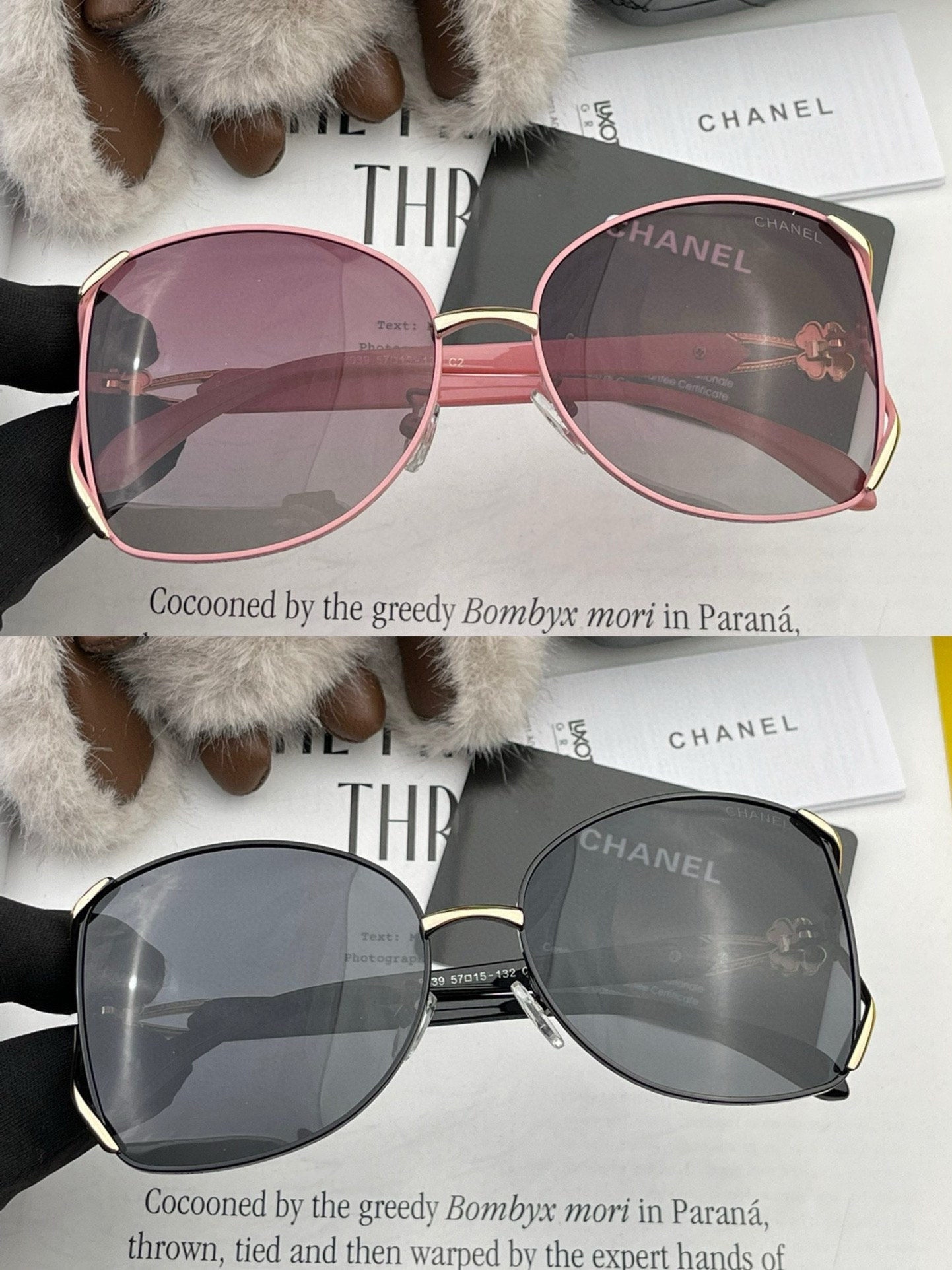 [TOP] CHANEL Camellia Sunglasses - 2 Color