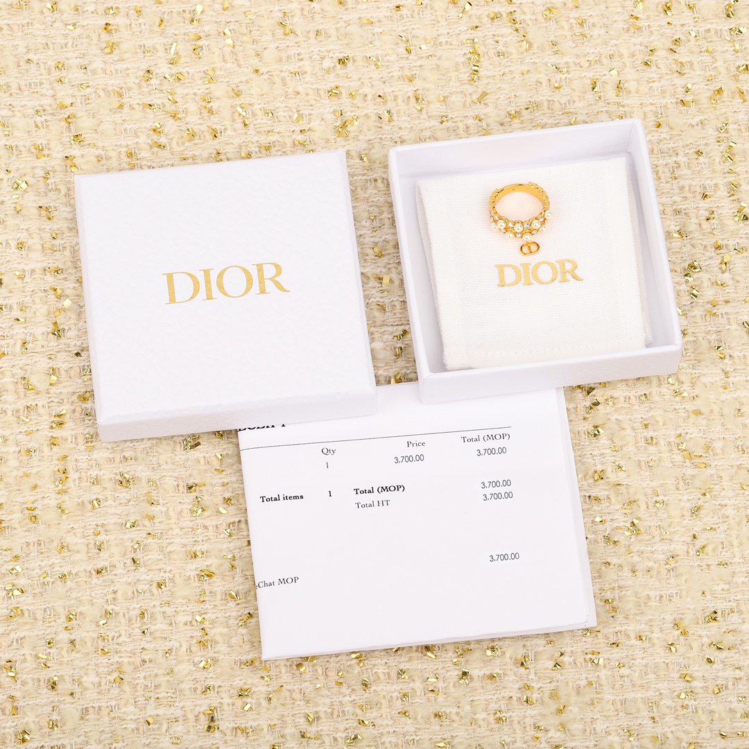 [TOP] Christian Dior CD Ring