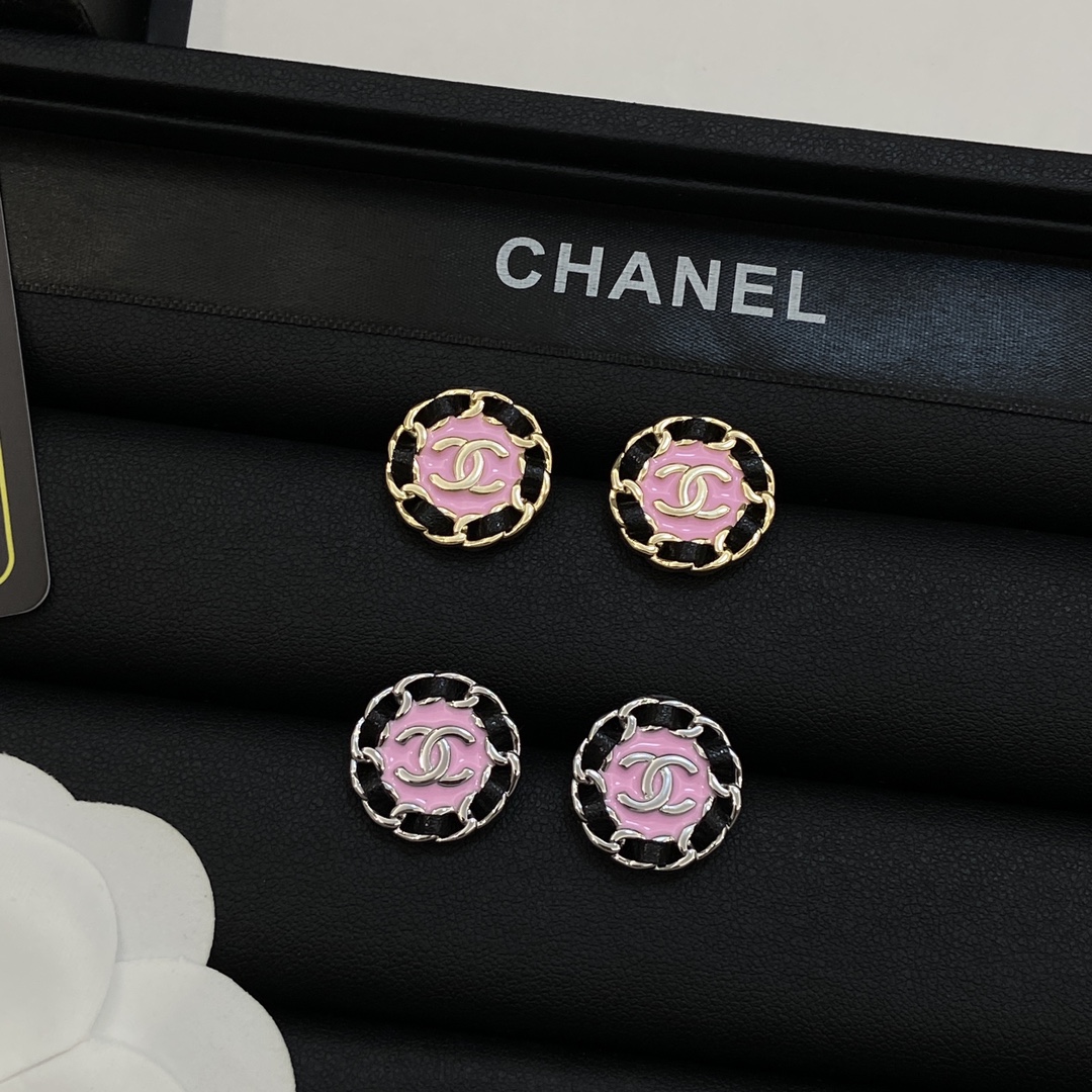 [TOP] CHANEL  CC Earrings-2 Colors