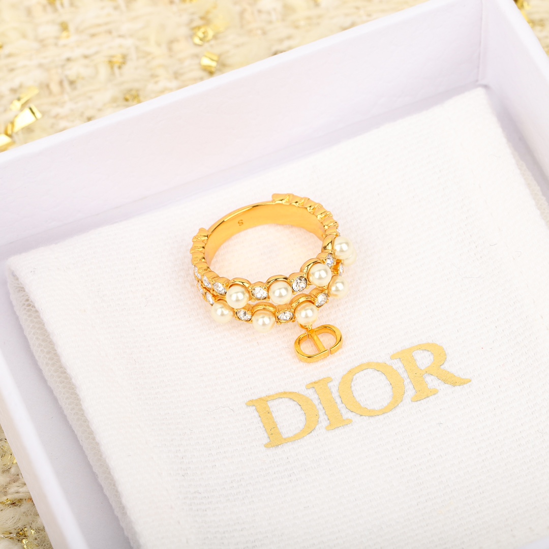 [TOP] Christian Dior CD Ring