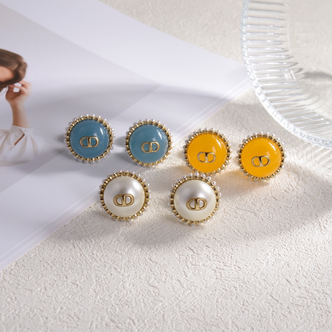 [TOP] Christian Dior Earrings-4 Colors