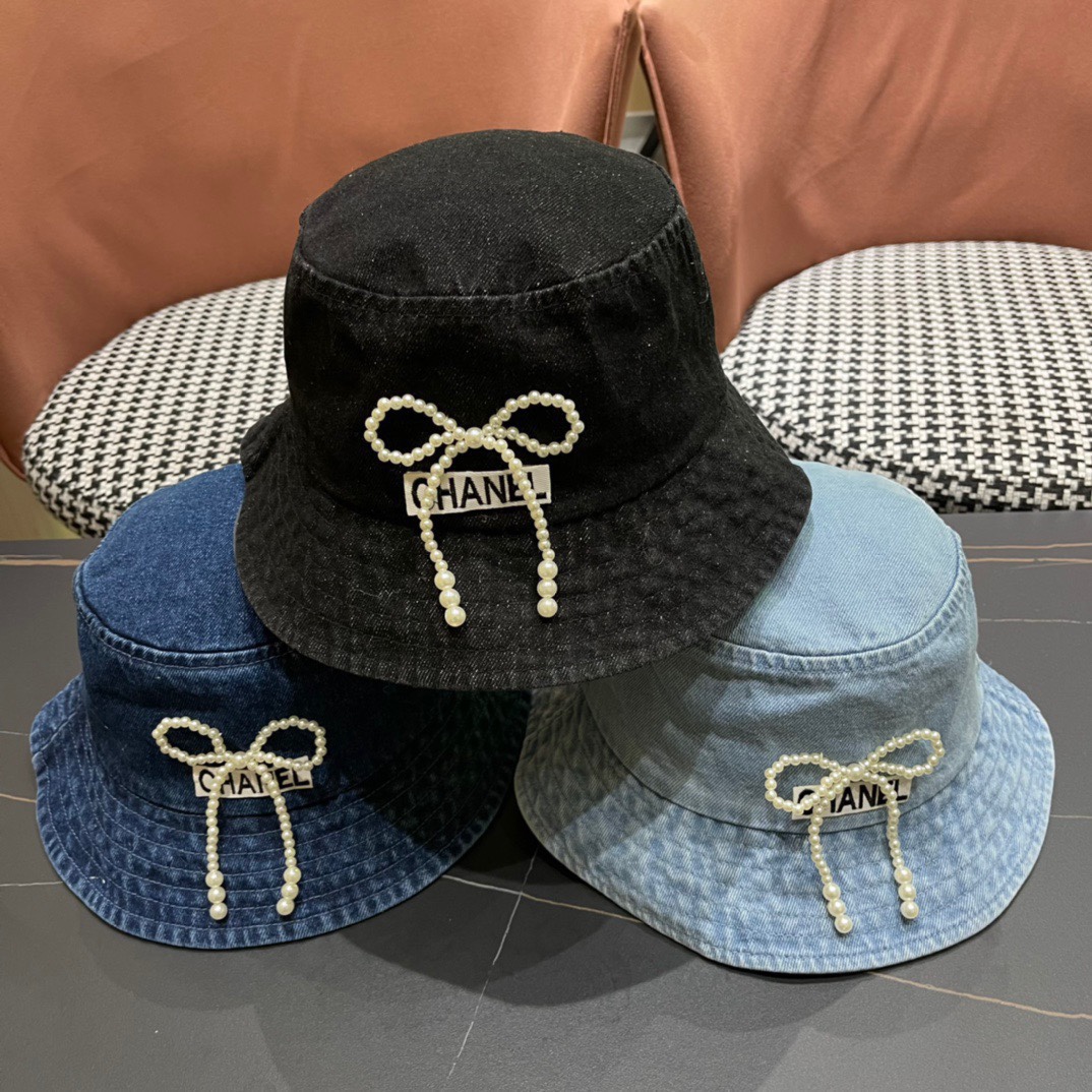 [TOP] CHANEL Cowboy Fisherman Hat - 3 Colour