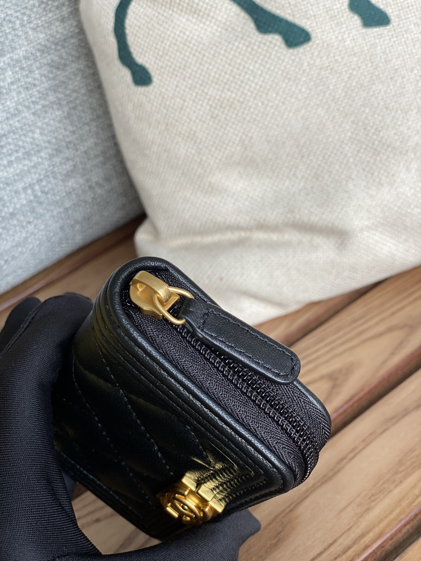 [TOP] CHANEL Wallet - GHW&SHW 11x7.5cm - Black