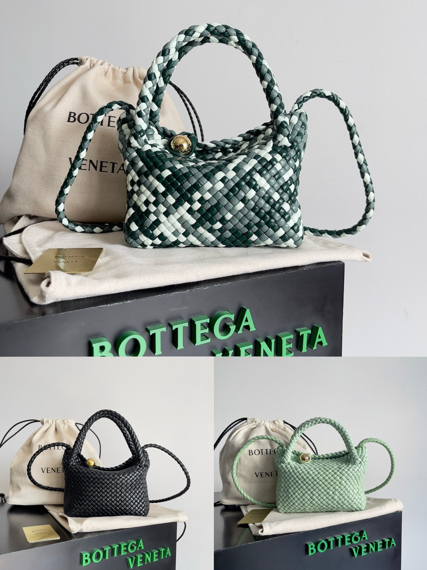 [TOP] Bottega Veneta BV Woven Handbag - 3 Colour