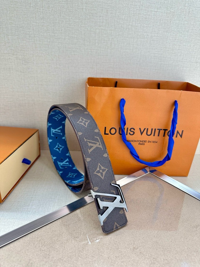 [TOP] Louis Vuitton LV Double Sided Waistband- 4.0CM