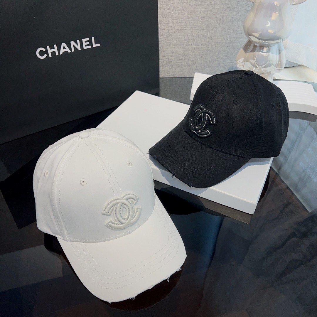 [TOP] CHANEL Classic Versatile Baseball Hats - 2 Colors