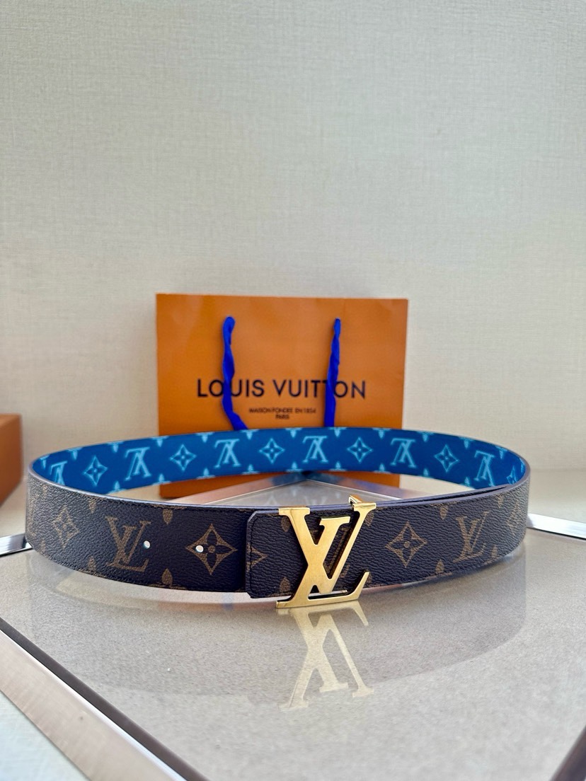 [TOP] Louis Vuitton LV Double Sided Waistband- 4.0CM