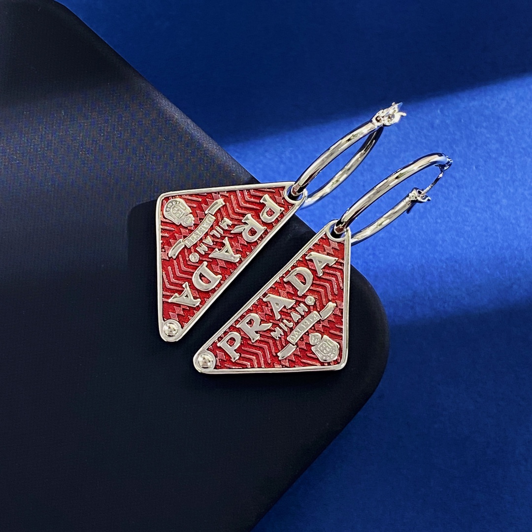 [TOP] PRADA New Style Earrings-4 Colors