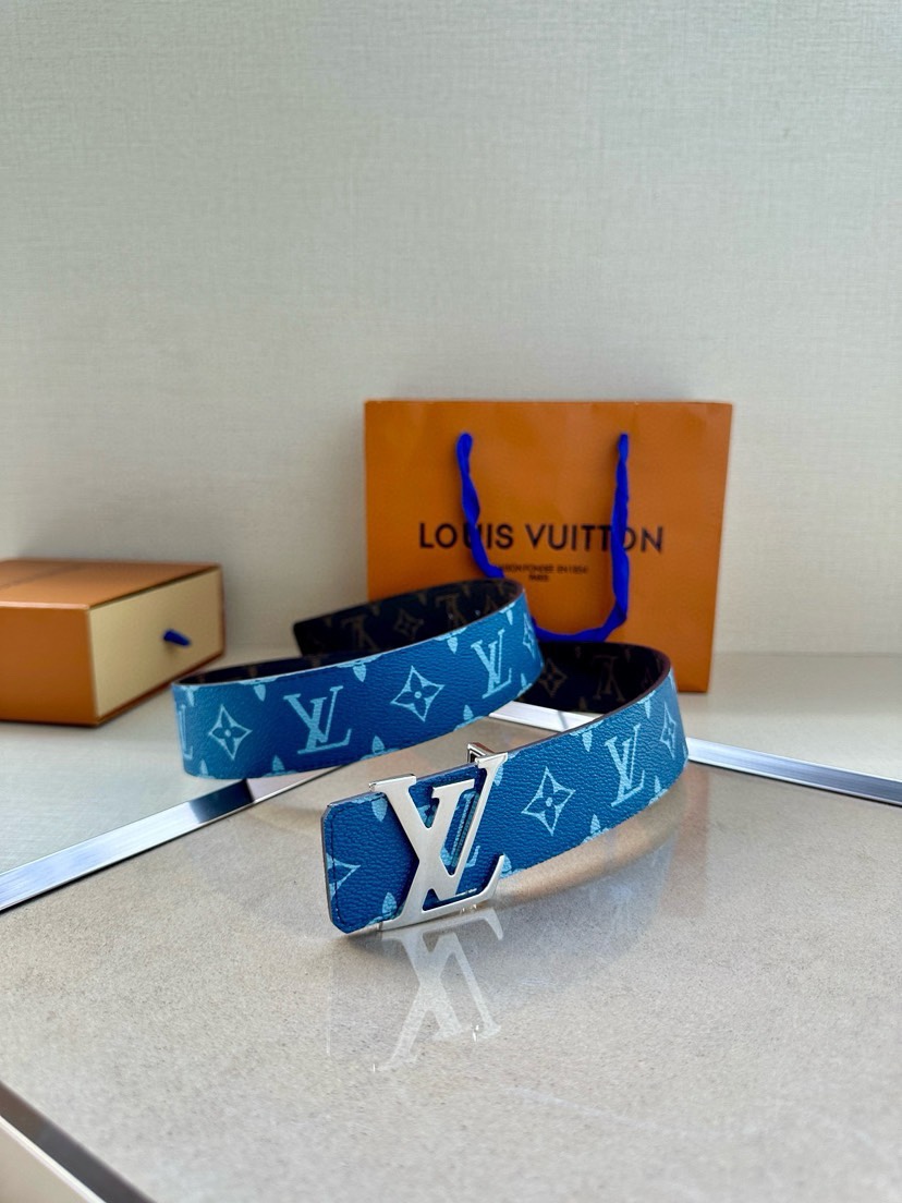 [TOP] Louis Vuitton LV Double Sided Waistband- 4.0CM