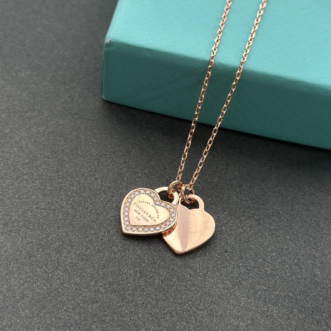 [TOP] Tiffany & Co. Necklace-Rose Gold